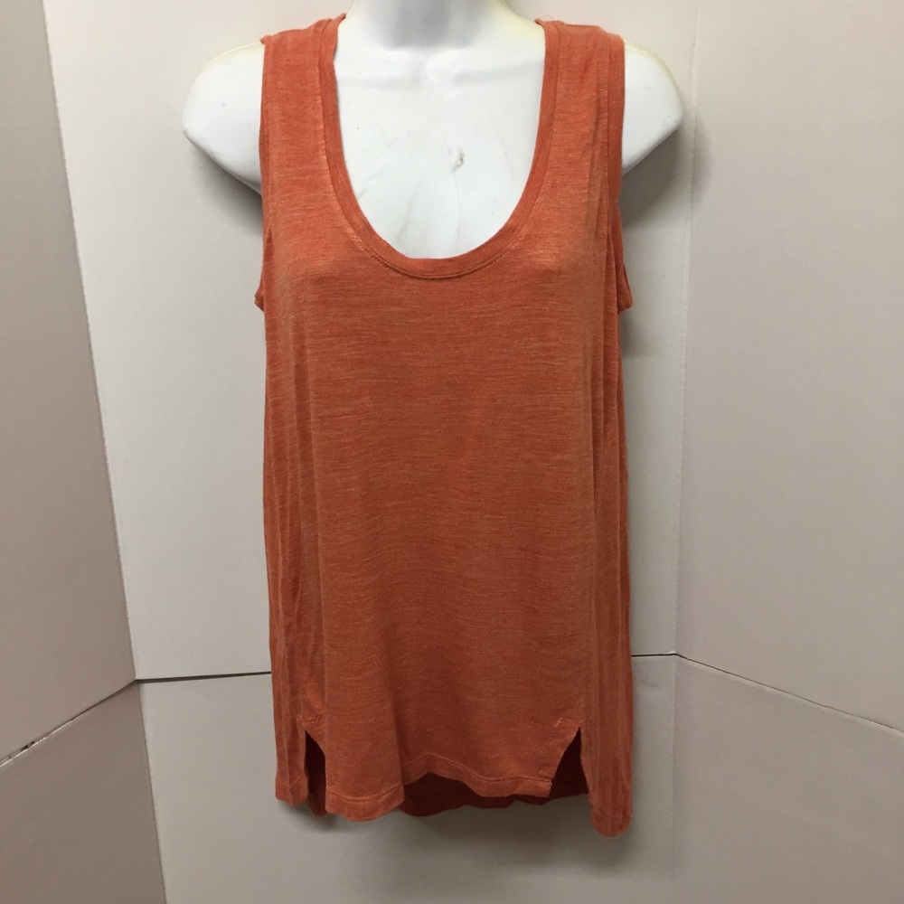 Women made well shirt tank top size s orange